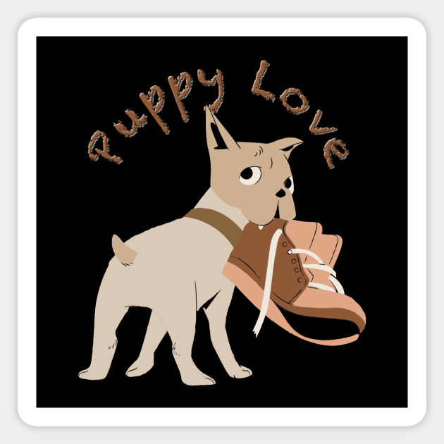 What puppy love looks likeT-Shirt mug coffee mug apparel hoodie sticker gift Sticker by LovinLife